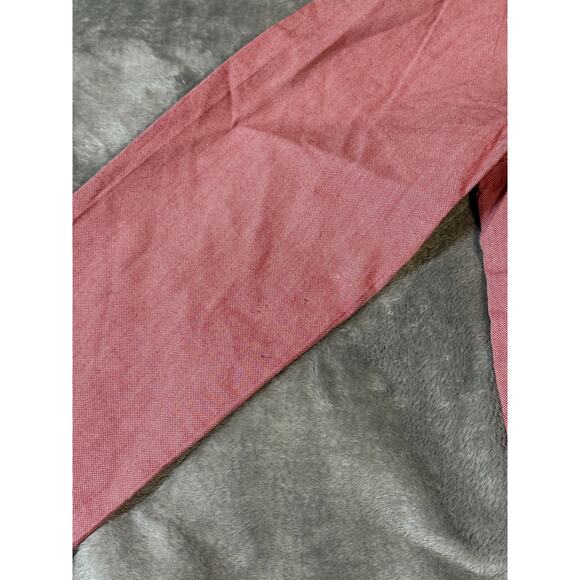 Zara Man SZ Small Red‎ Button Up Long Sleeve Shirt Dress Slim Fit Formal Holiday - Picture 5 of 7